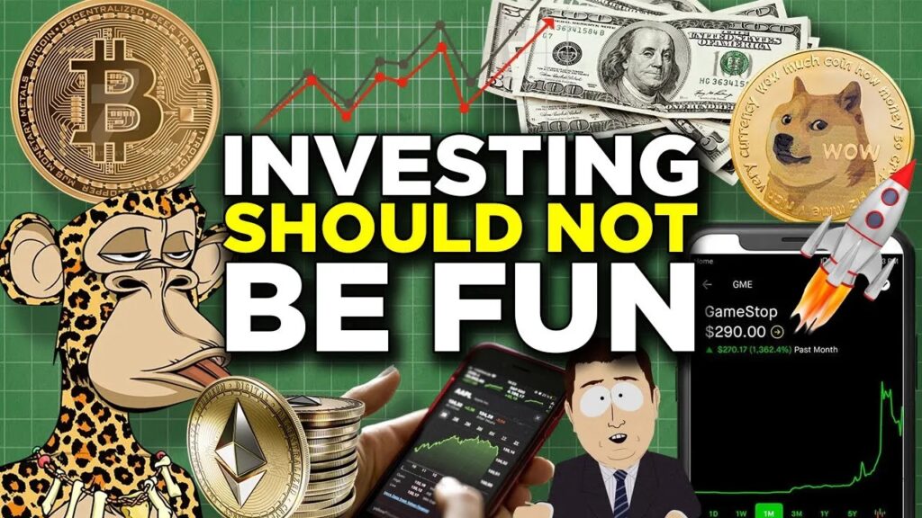 gamification of investing, commission-free brokerages, hidden costs of commission-free platforms, risky investing behavior, long-term returns in investing