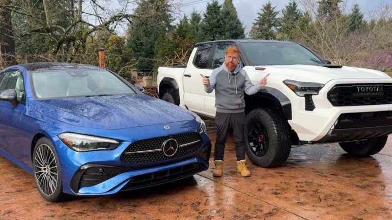 2025 Toyota Tacoma TRD Pro Double Cab and the 2025 Mercedes-Benz CLE 450