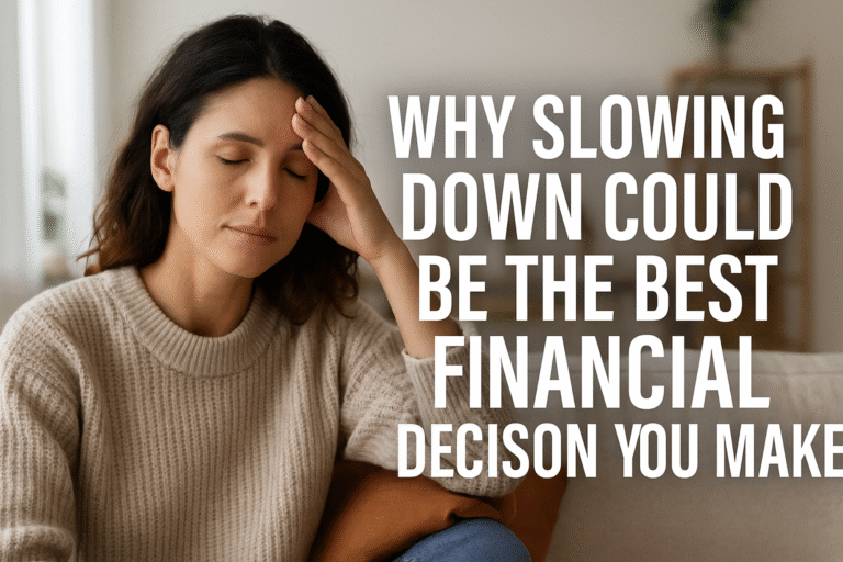 slowing down is good for you